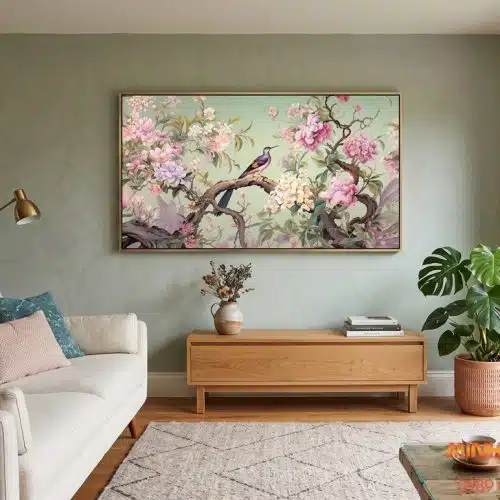 Tranh hoa điểu sắc xuân TI010