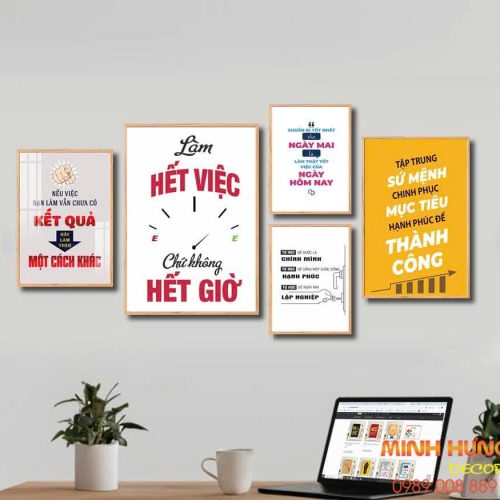 Tranh động lực treo văn phòng Minh Hưng Decor
