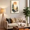 Tranh trừu tượng Dư Âm Rừng Thông TT133