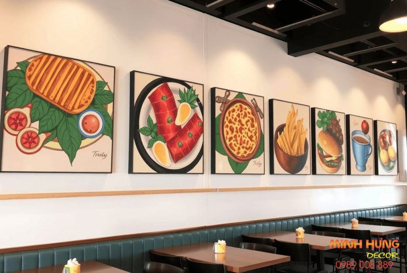 Hình ảnh thực tế nhà hàng sau khi Minh Hưng Decor thi công