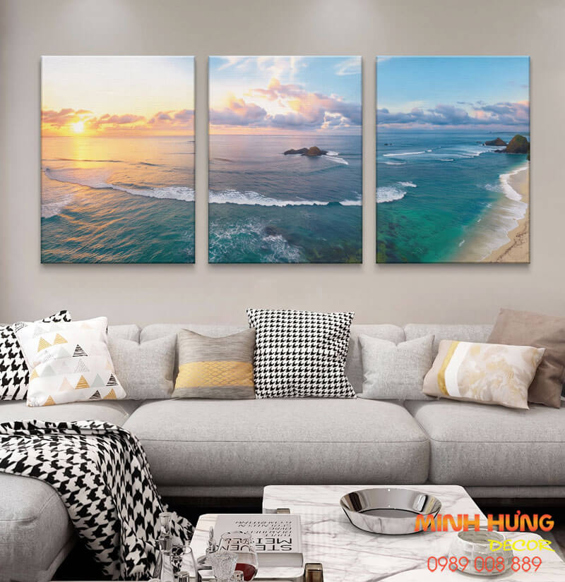 Mẫu tranh Canvas Phong Cảnh Biển bán chạy FT42341