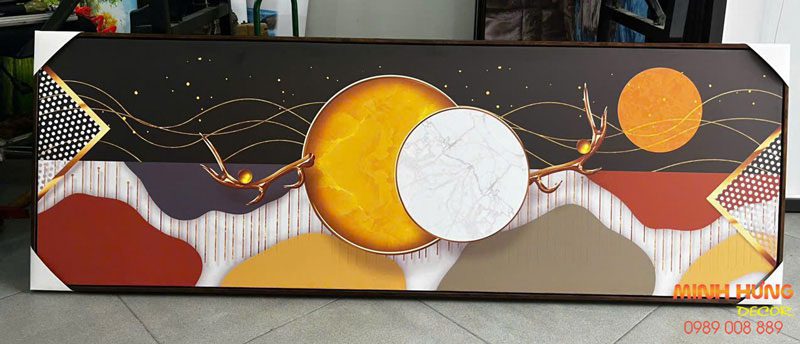 Một bức tranh Canvas khi hoàn thiện