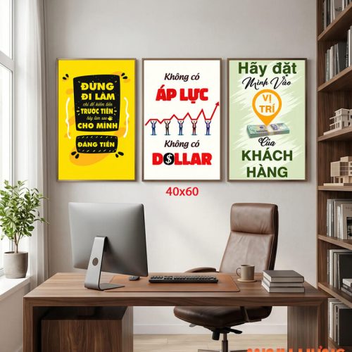 Tranh động lực bộ 3 tấm TDL677