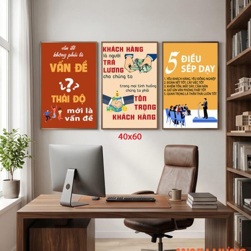 Tranh động lực bộ 3 tấm TDL679