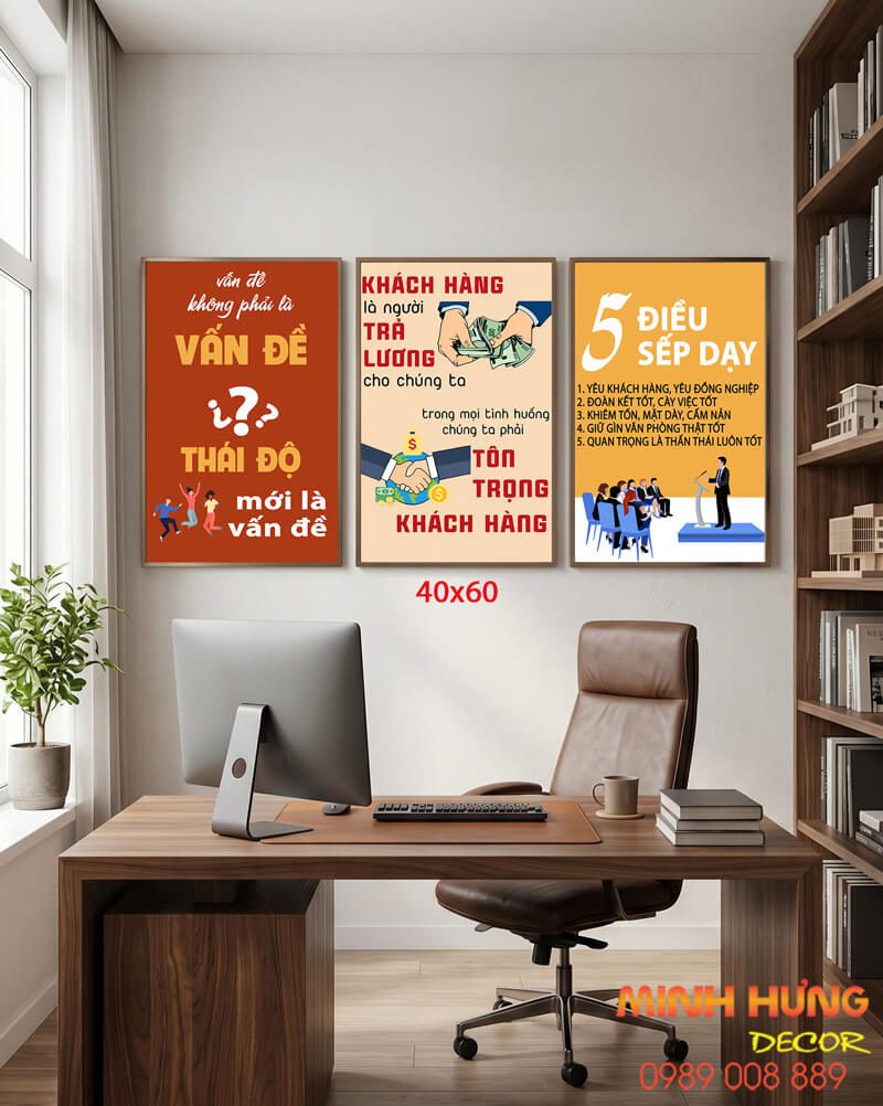 Tranh động lực bộ 3 tấm TDL679