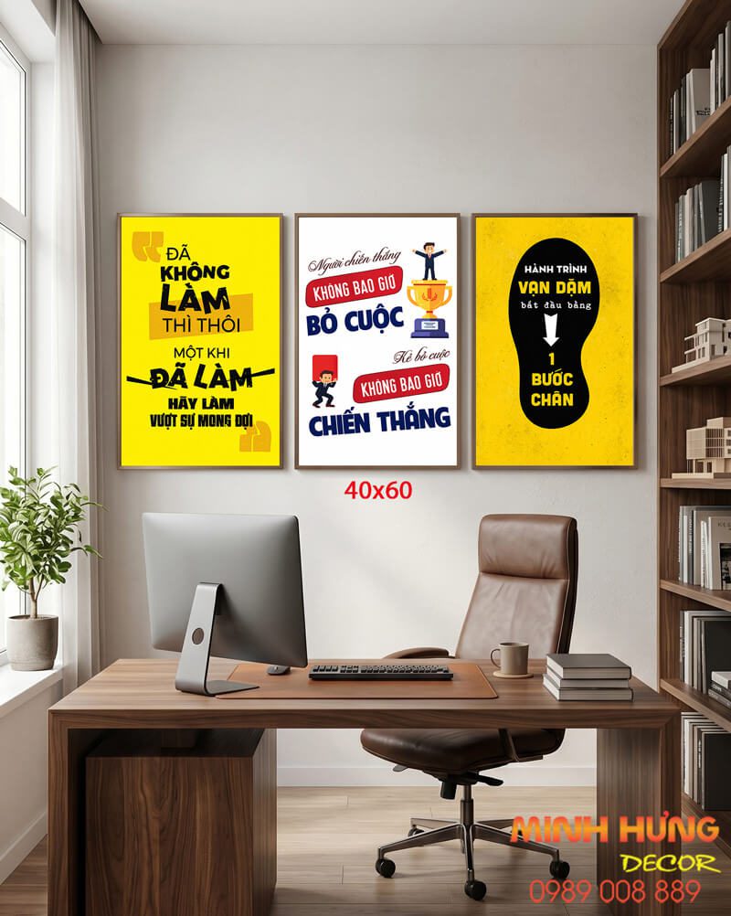 Tranh động lực bộ 3 tấm TDL682