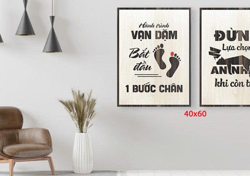 Tranh động lực bộ 2 tấm TDL685