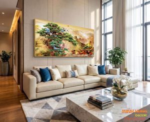 Tranh phong thủy mã đáo thành công và vạn lý trường thành