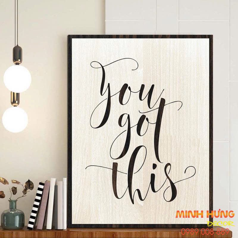 Tranh động lực văn phòng Minh Hưng Decor dạng một tấm