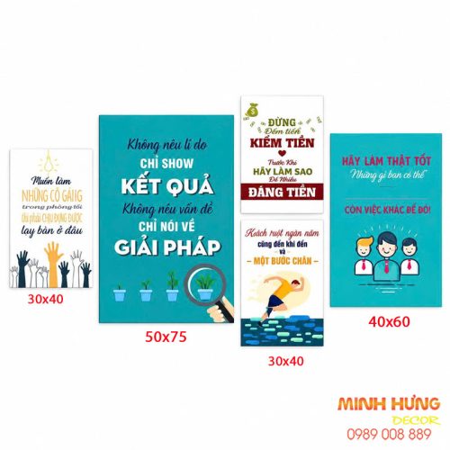 Tranh động lực bộ 5 tấm TDL728