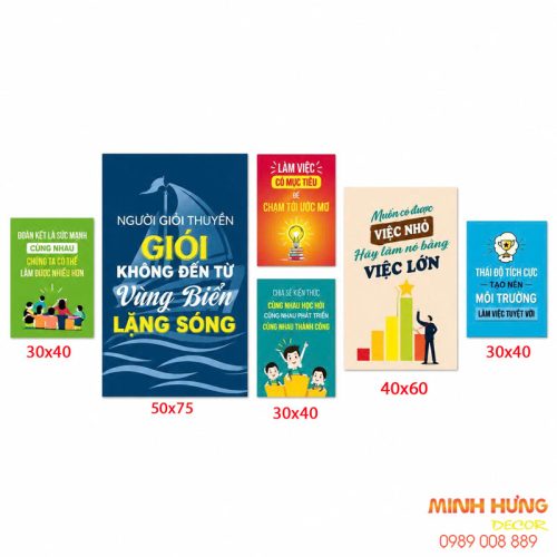 Tranh động lực bộ 6 tấm TDL729