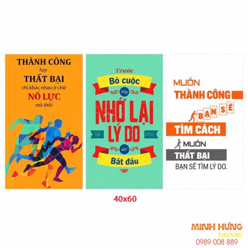 Tranh động lực bộ 3 tấm TDL730