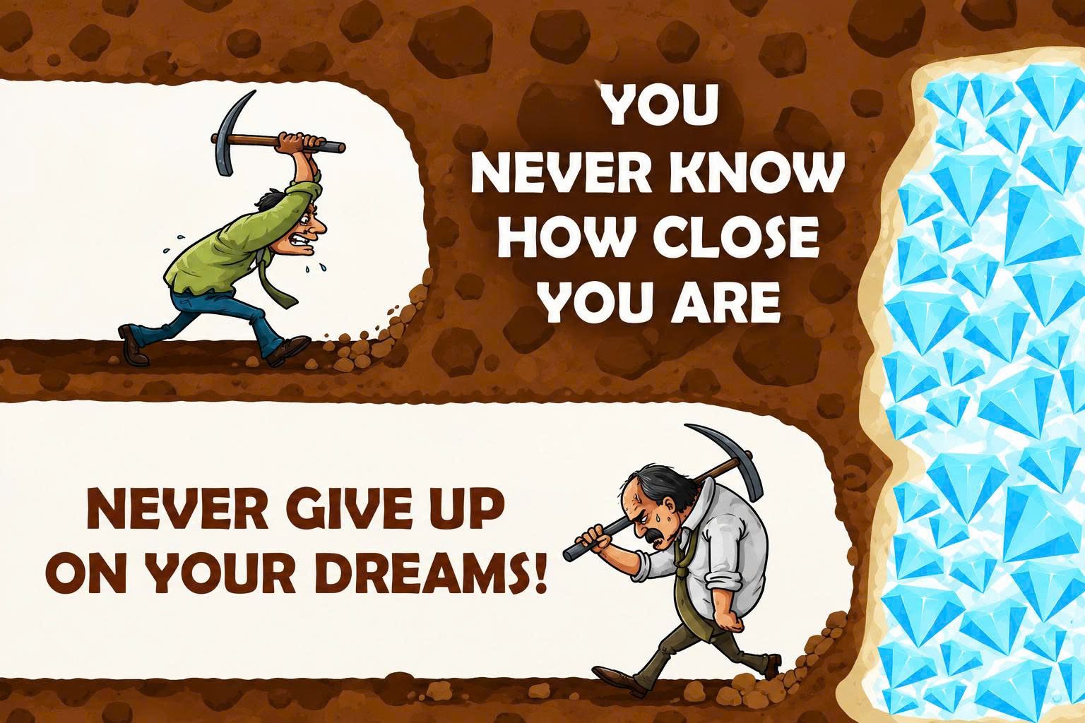 You never know how close you are TDL718